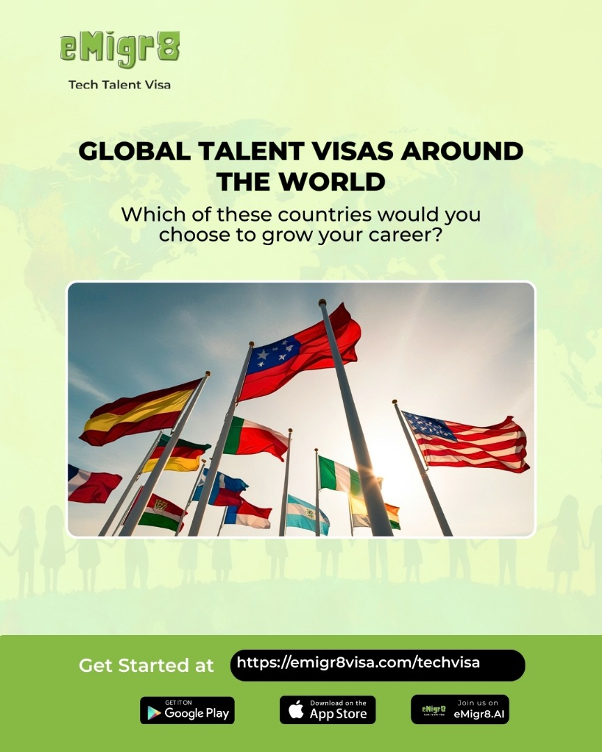 eMigr8visa's tweet image. If you’ve built products, led teams, contributed to growth, or shaped results in any way,
you might already be closer than you believe.

#TechVisa #GlobalTalent #TechMigration #WorkAbroad #CareerAbroad #DigitalNomad #GlobalMobility #UKVisa #CanadaVisa #Fran #SingaporeVisa #eMigr8