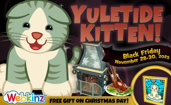 ganzestore's tweet image. REMINDER!
@webkinz Yuletide Kitten
#BlackFriday Wknd, Nov 28-30, 2025!
 tinyurl.com/bf-super
 
Bonus: When you adopt this festive kitten, you can also collect a bonus gift on Christmas Day, a Yuletide Kitten Portrait that you can hang on your pet’s wall!

#Webkinz #Classic