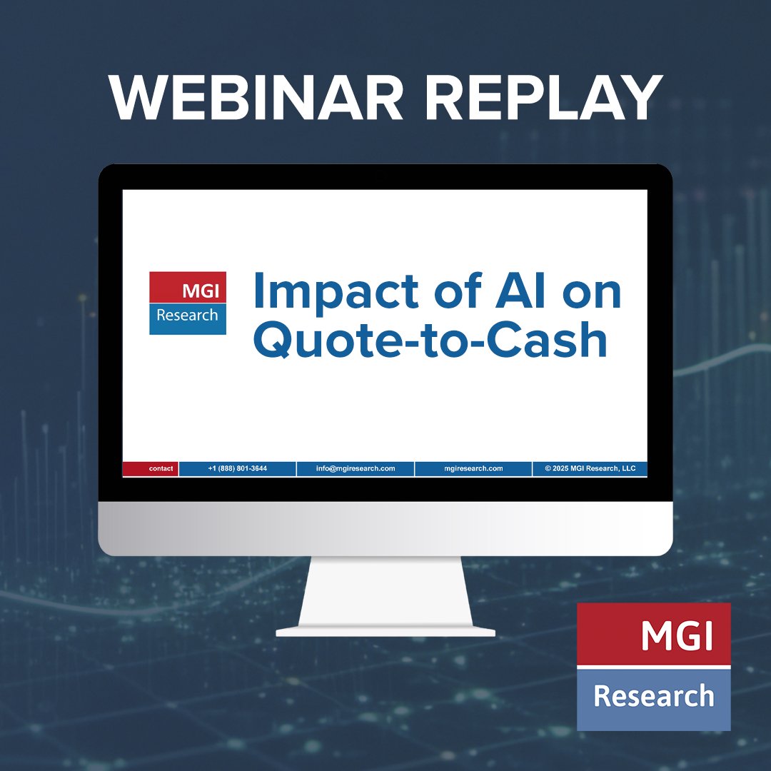 Miss the webinar? Watch the replay.

MGI analysts break down how GenAI is reshaping Q2C + monetization across vendors like DigitalRoute, m3ter, Metronome, Rillet, Zenskar, Tabs, Zuora, LogiSense &amp; SAP.

Replay👇
mgiresearch.com/webinar/impact…