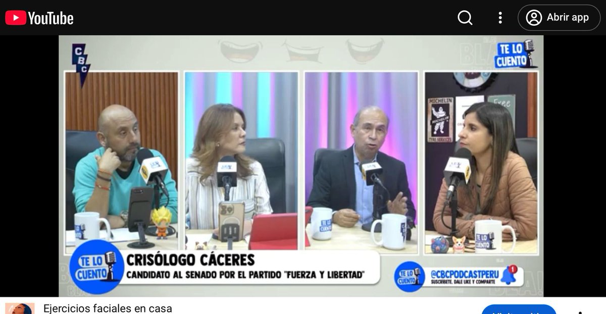 Me invitaron al podcast "TE LO CUENTO" que conducen Pilar Higashi, Cynthia Garreta y Francisco Landauro.
Fue una hora muy divertida y pudimos hablar de las propuestas de Fuerza y Libertad, Fiorella Molinelli, política, Cuevita, comics, etc. En breve les paso el link del video.