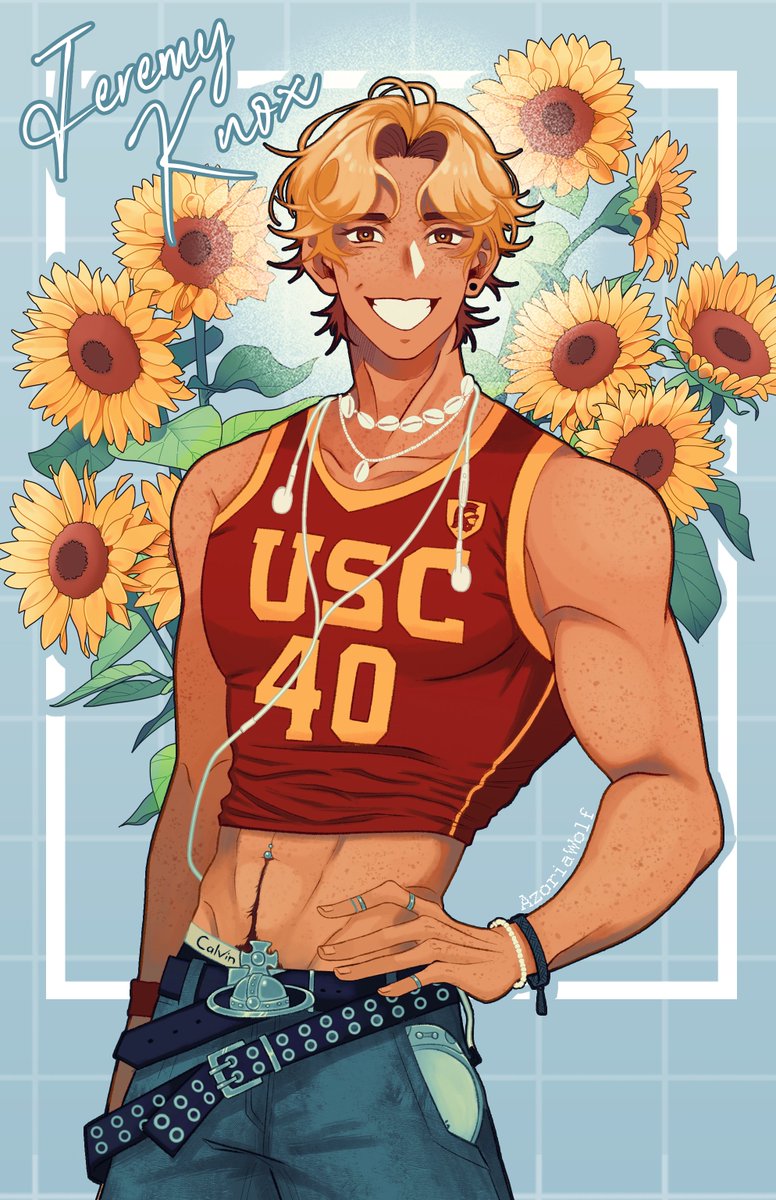 Finally done a Jeremy Knox to go with my Jean Moreau photocard! (realised later I should have given him an Ipod), Yes, he is wearing Laila USC shirt, which is too small for him.

[ #aftg #aftgfanart #jeremyknox #tsc #tgr ]