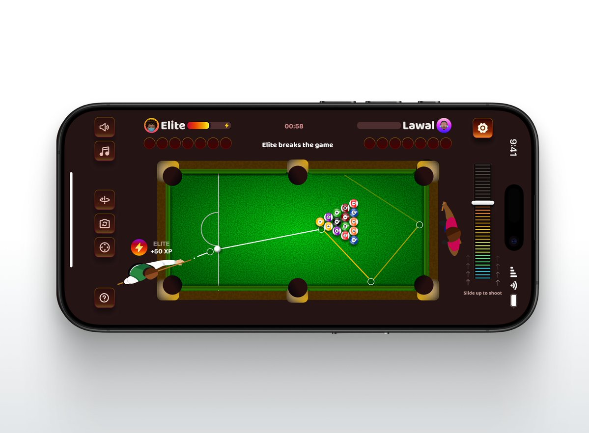 elitethedev's tweet image. Exhibit II
Pool Board game Interface Design 🎱