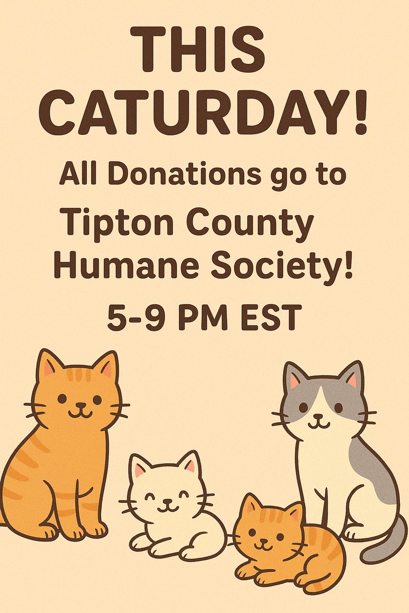 This Saturday I will be doing a #charity stream. One of the local Animal Rescues is running low on essintals such as cat/dog food and liter. 
-This Saturday Twitch/TikTok
-5-9 om
- All donations given via stream/Paypal will fo towards the shelter!