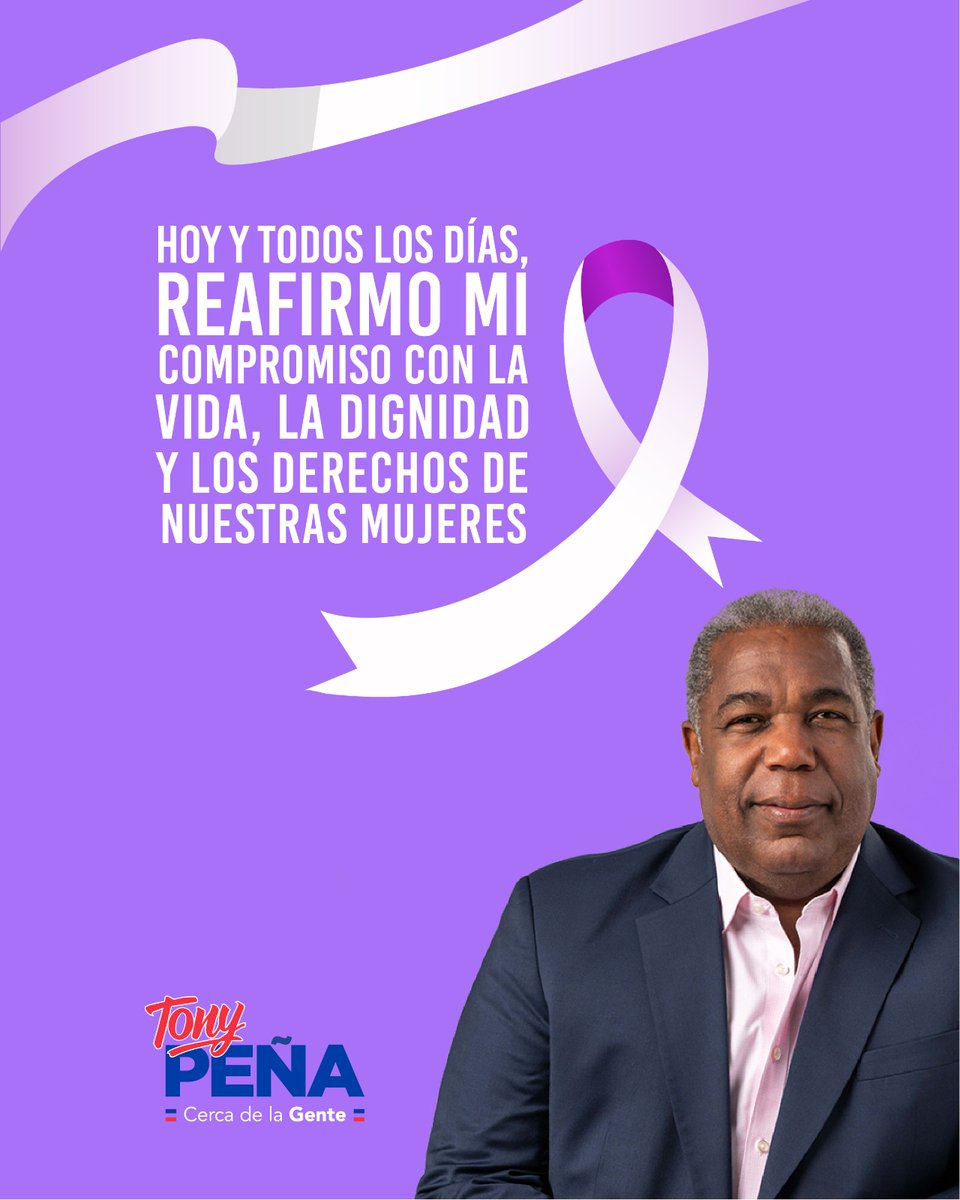 Ninguna mujer debe vivir con miedo, por eso creamos @cedimujerrd, para que cada mujer tenga apoyo, orientación y herramientas para protegerse y salir adelante.

Hoy y siempre, mi compromiso es estar del lado de nuestras mujeres. 

#25N #NoMásViolencia #TonyPeña