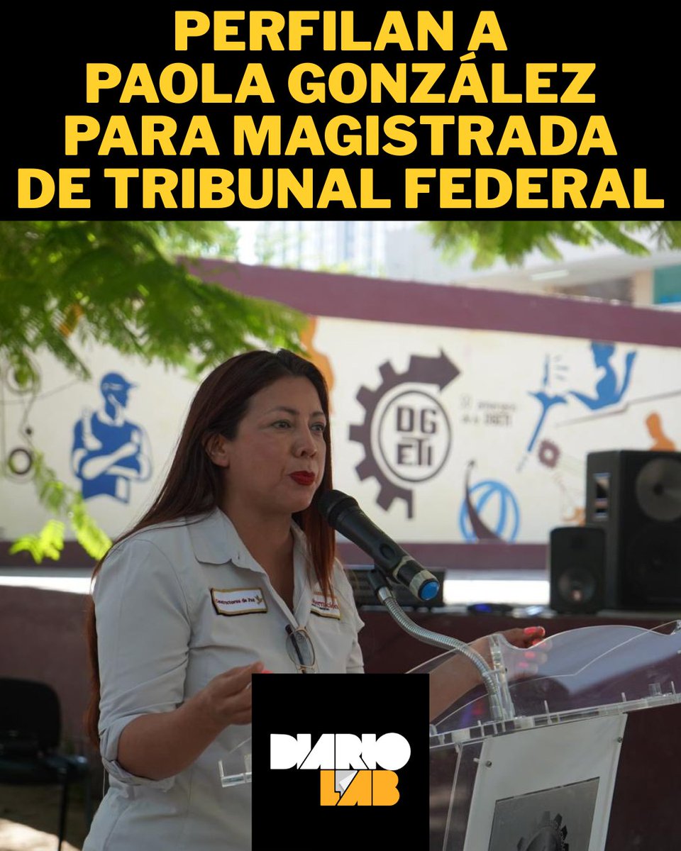 🔴⚡️#CLAVE
La exdiputada federal del <a href="/PartidoMorenaMx/">Morena</a> y excandidata a la Alcaldía de Juárez, Paola González, está propuesta para convertirse en magistrada regional del <a href="/TFJAMexico/">Tribunal Federal de Justicia Administrativa</a>.
💥Hoy comparece en el <a href="/senadomexicano/">Senado de México</a> como parte de su nombramiento.
#NuevoLeon #Monterrey
