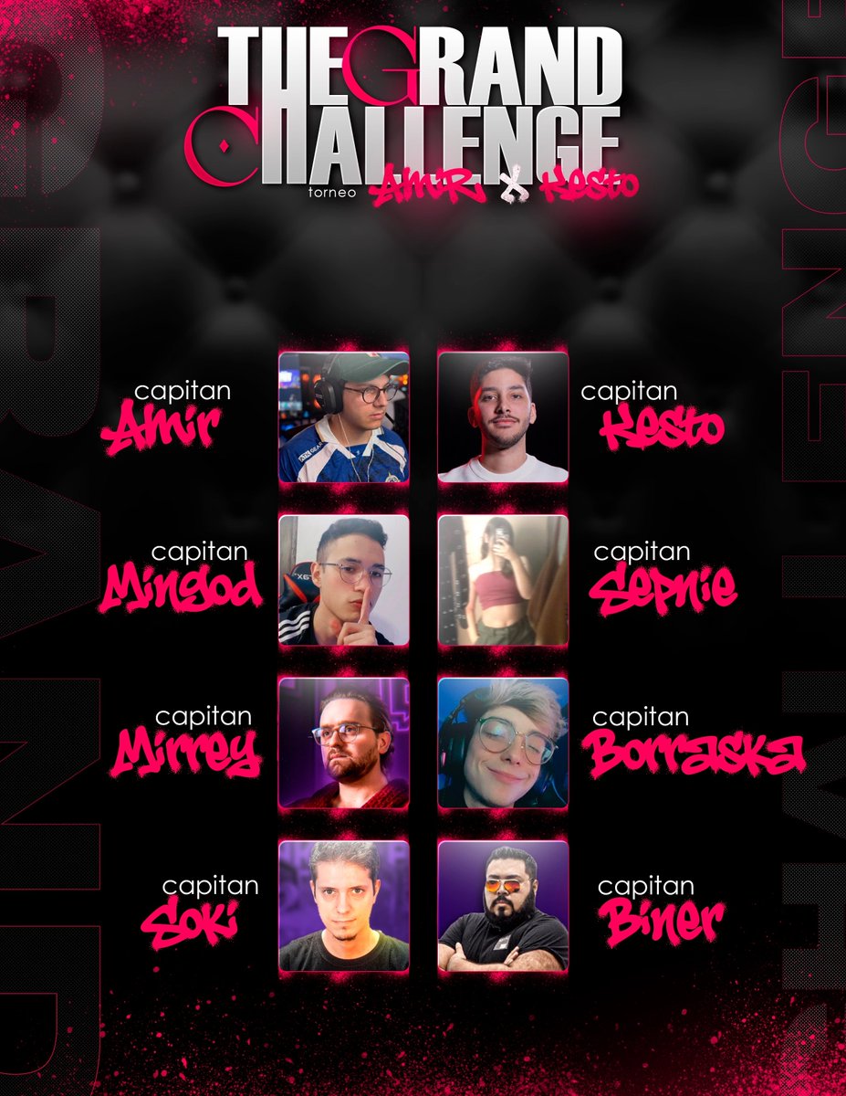 Capitanes The Grand Challenge

EMPIEZA YAAA!
ESTOS SON LOS CAPITANES🚨

twitch.tv/kestico
