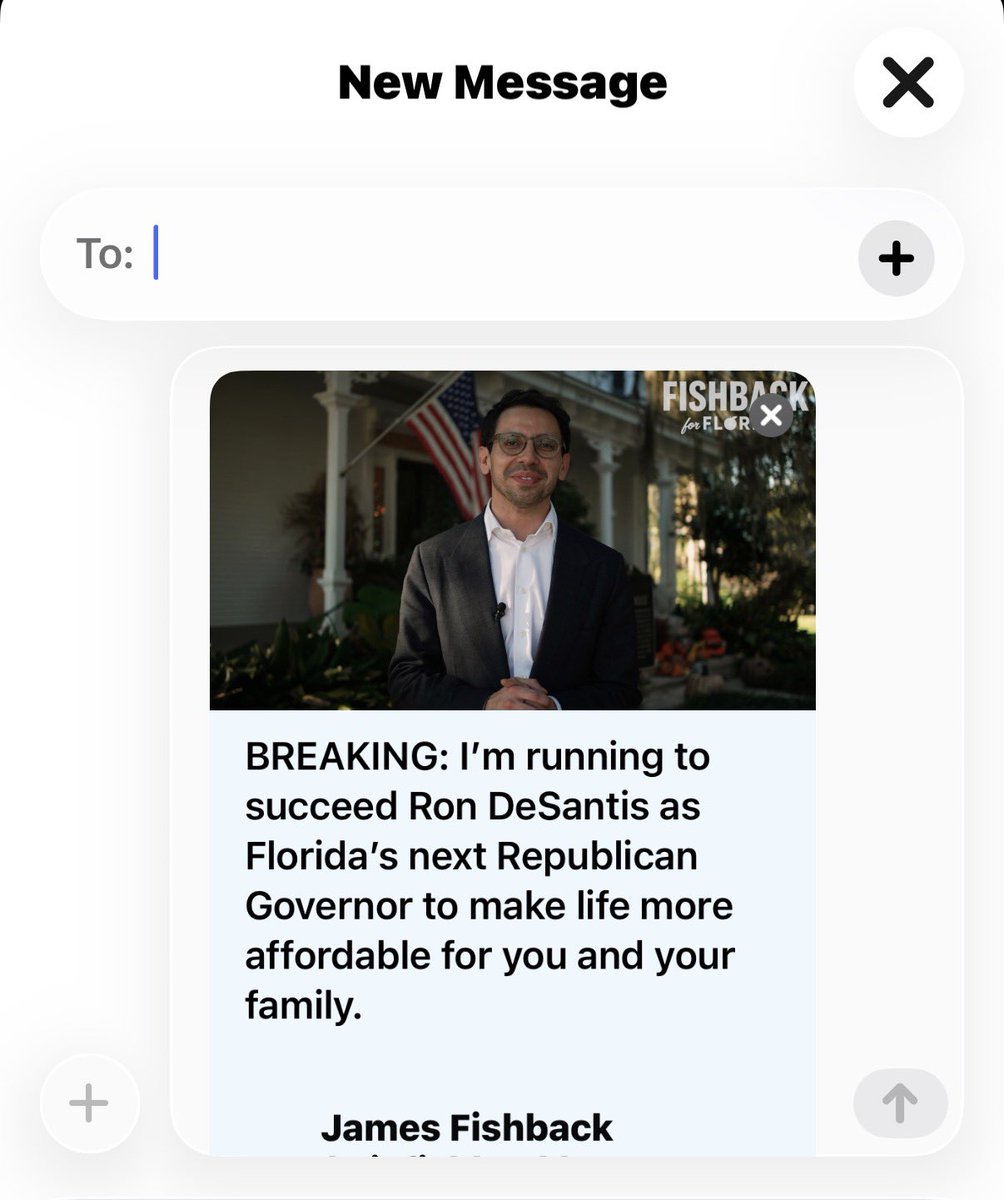 Can I ask for a huge favor?

Could you text our *announcement video tweet* below to 3 people you know in Florida? Just 3.

When you’ve done that, reply below and I’d be honored to follow you.

We’re at 2.4 million views in 24 hours!

🙏🇺🇸