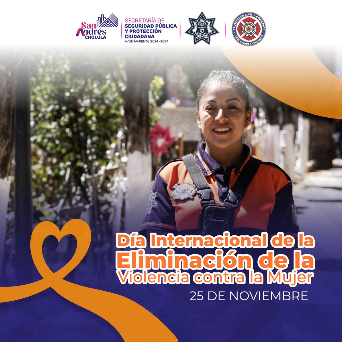 SSPPCSnAndresCH's tweet image. Desde la #SSPPC alzamos la voz por todas las mujeres, niñas y adolescentes. 👩🏻👧🏻👩🏻‍🦱👵🏻

🧡 Este Día Naranja hacemos un llamado a la acción para seguir construyendo un #SanAndrésCholula donde todas puedan vivir libres y seguras.