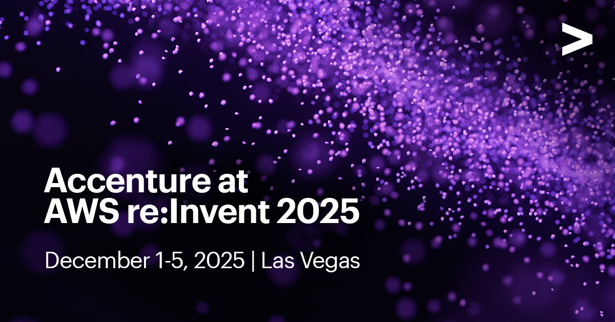 SGilhorn's tweet image. At #AWSreInvent 2025 (Dec 1–5, Las Vegas), @Accenture is joining @awscloud experts and industry leaders to reinvent the future with #cloud, data, and #GenAI, driving agility, resilience, and real-world impact. 

Learn more: accntu.re/43qjgNK

#Accenture #AWSreInvent202