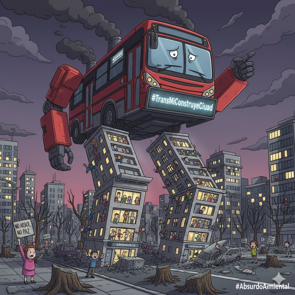 🚨 ¡El NEGOCIO AMBIENTAL! <a href="/TransMilenio/">TransMilenio</a>, ahora promotor inmobiliario (el Transformer de la construcción), es el conflicto de intereses que denunciamos. 🌳 Por esto, desde la #PLA , insistimos en la NULIDAD del Dto. 531 de 2010 , el #SIGAU nos miente, y los árboles son talados.