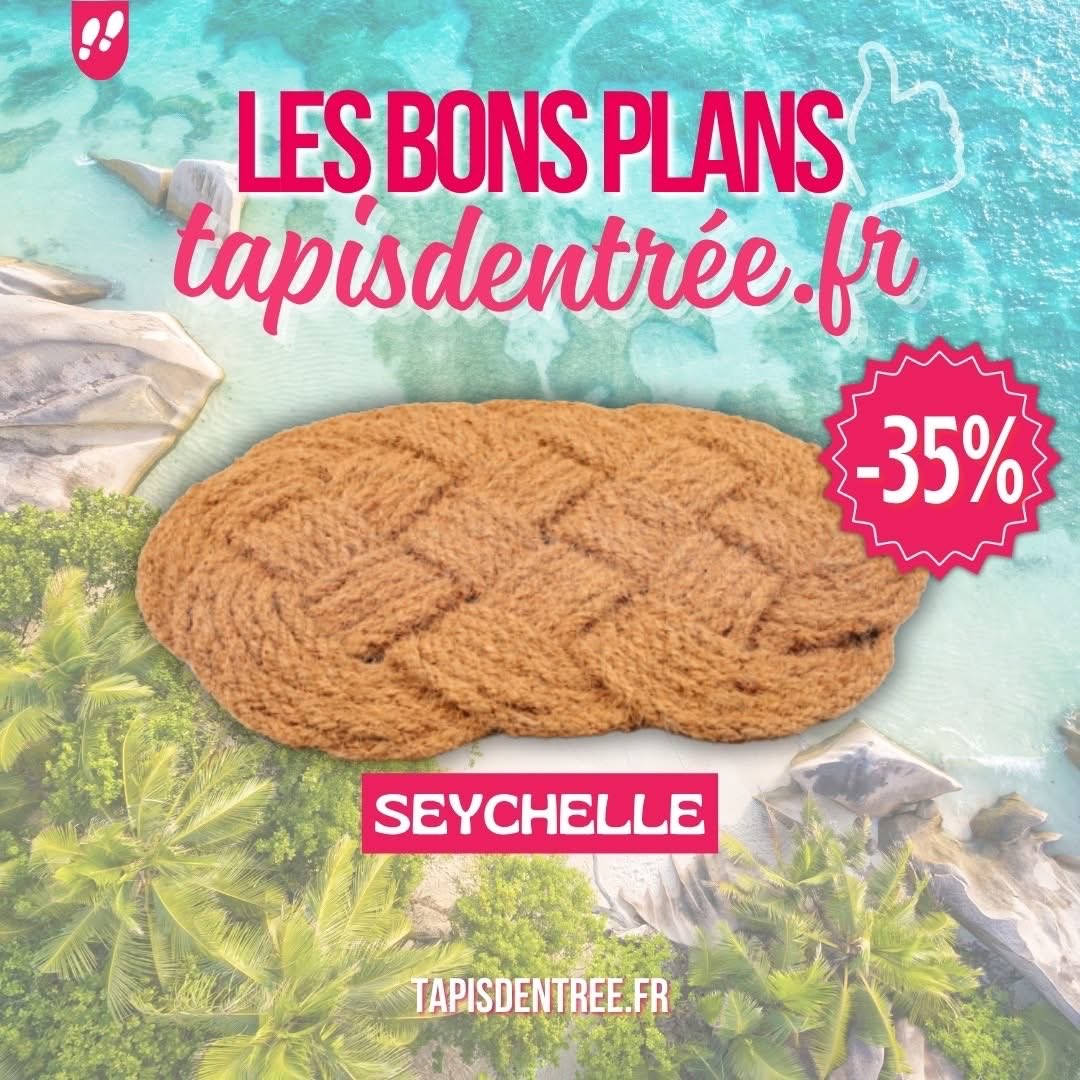 tapisdentree's tweet photo. 🌴 Le tapis Seychelles est en promo à -35% !

Apportez une touche naturelle et élégante à votre entrée avec ce paillasson en fibre de coco robuste et ultra efficace contre la saleté. 🌿

💥 -35% dès maintenant sur https://t.co/v6UCwwRPYb https://t.co/0GRJqPeeVN