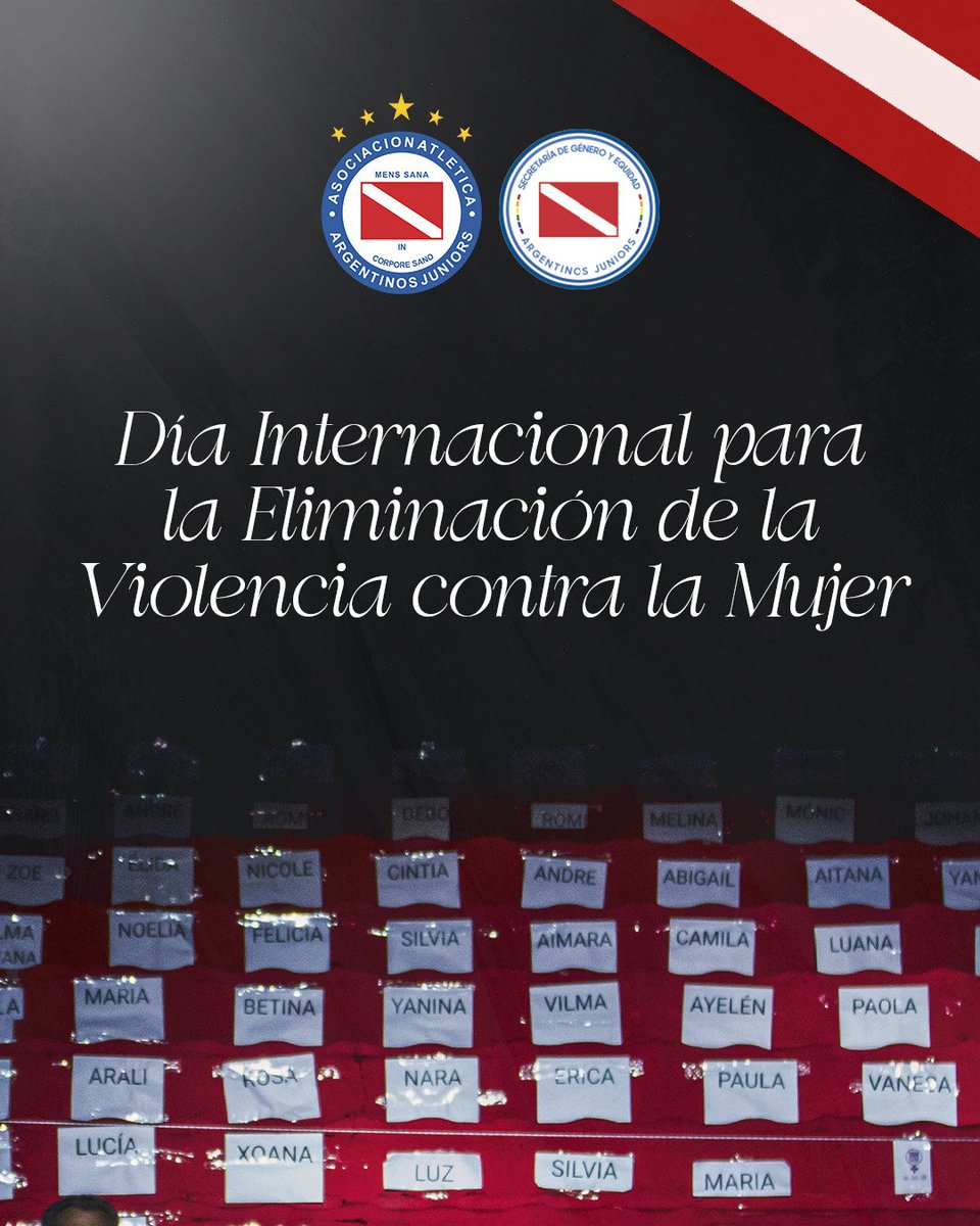 Secretaría de Género y Equidad - Argentinos Jrs. tweet media