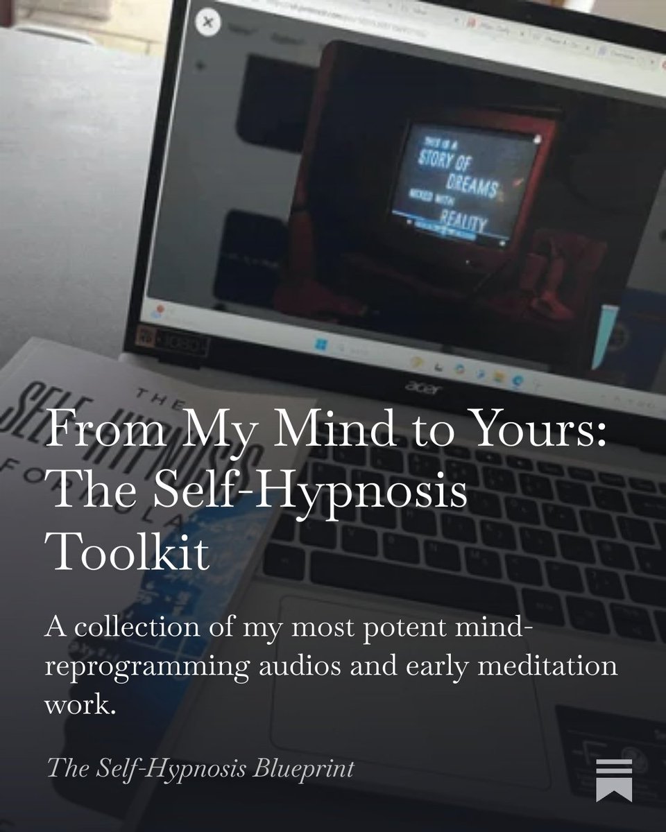 MetaMorpehus's tweet image. I share mind-training tools for focus, flow, and peak performance every week.  

• Self-hypnosis protocols to calm anxiety fast 
• Mental frameworks for focus &amp;amp; flow 
• First access to my most practical work  

Join here: sosams.substack.com