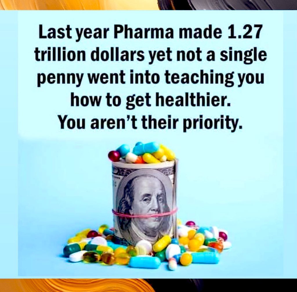 LibertyValkyrie's tweet image. A system that is PROFITS &amp;gt; Patients will always have a sick population.