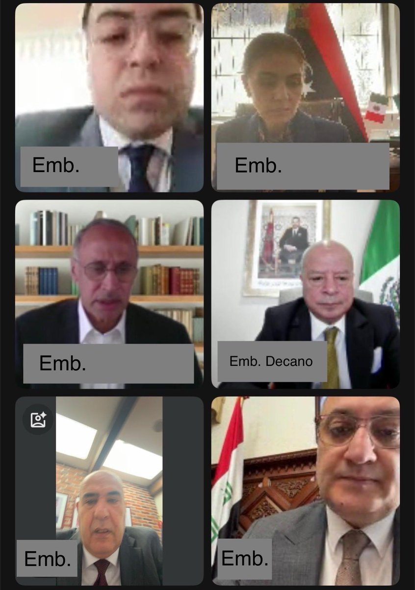 El Excmo. Embajador de Su Majestad el Rey de Marruecos en México y Decano de los Embajadores Árabes acreditados en el país, Sr. Abdelfattah Lebbar, presidió el día de ayer la reunión de Embajadores Árabes acreditados en México.