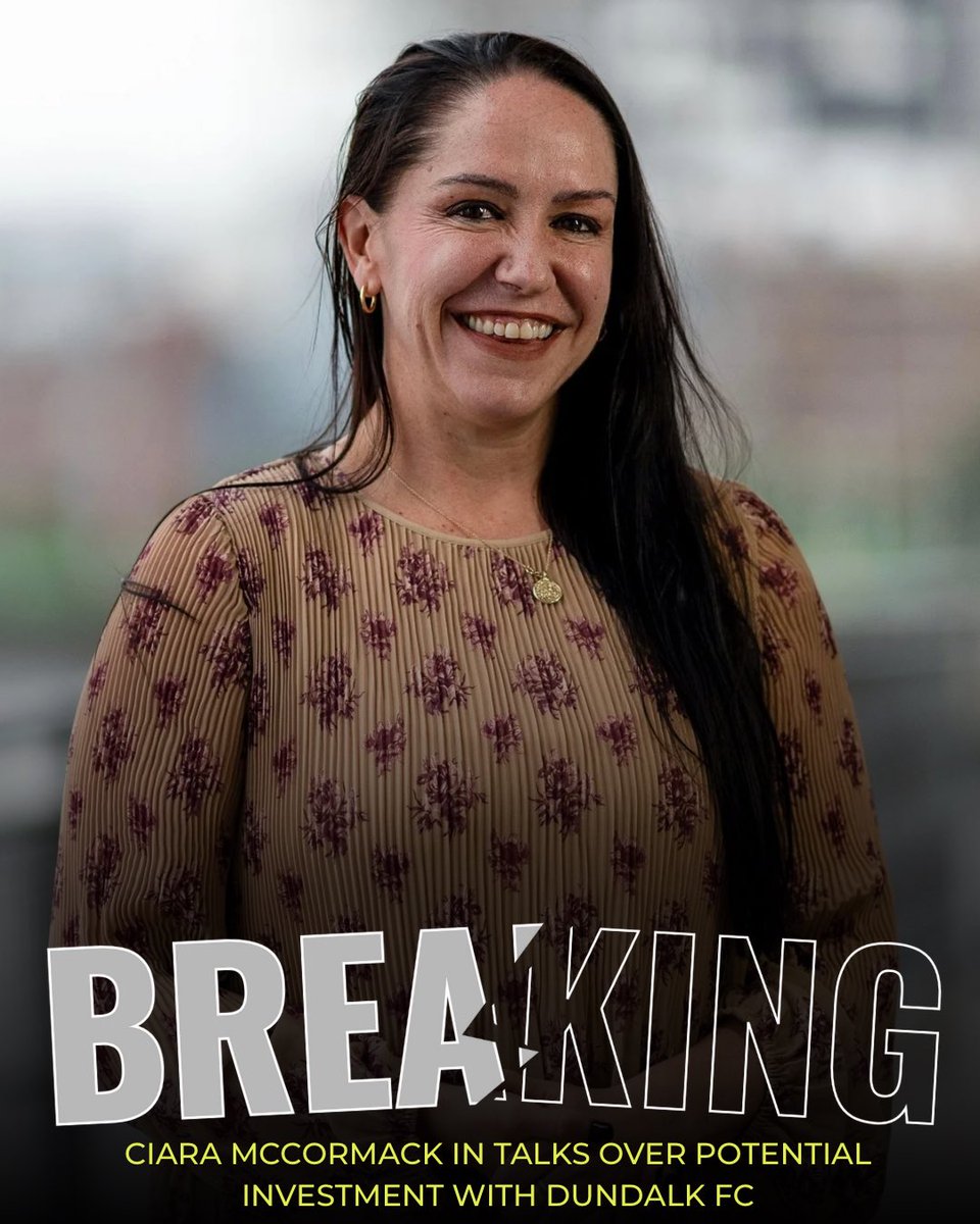 Outgoing Treaty United CEO Ciara McCormack is reportedly in talks with Dundalk’s majority owner Chris Clinton over a potential investment ahead of the 2026 season.

It's reported by <a href="/IndoSport/">Irish Independent Sport</a>, It is understood talks have been going on in recent of weeks.

🎨<a href="/Retro2Current/">Noah McCormick</a>