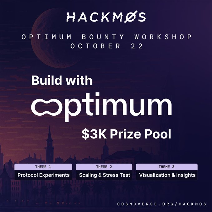 🚀 Builders, it’s your time!
The Optimum Hackathon is coming to Cosmoverse and we're leveling up Cosmos with real innovation.
Prizes, mentorship, ecosystem exposure — don’t miss it.
🔗 Join the hack: luma.com/0tyli7qz
#Cosmos #Cosmoverse #Hackathon #Web3Builders