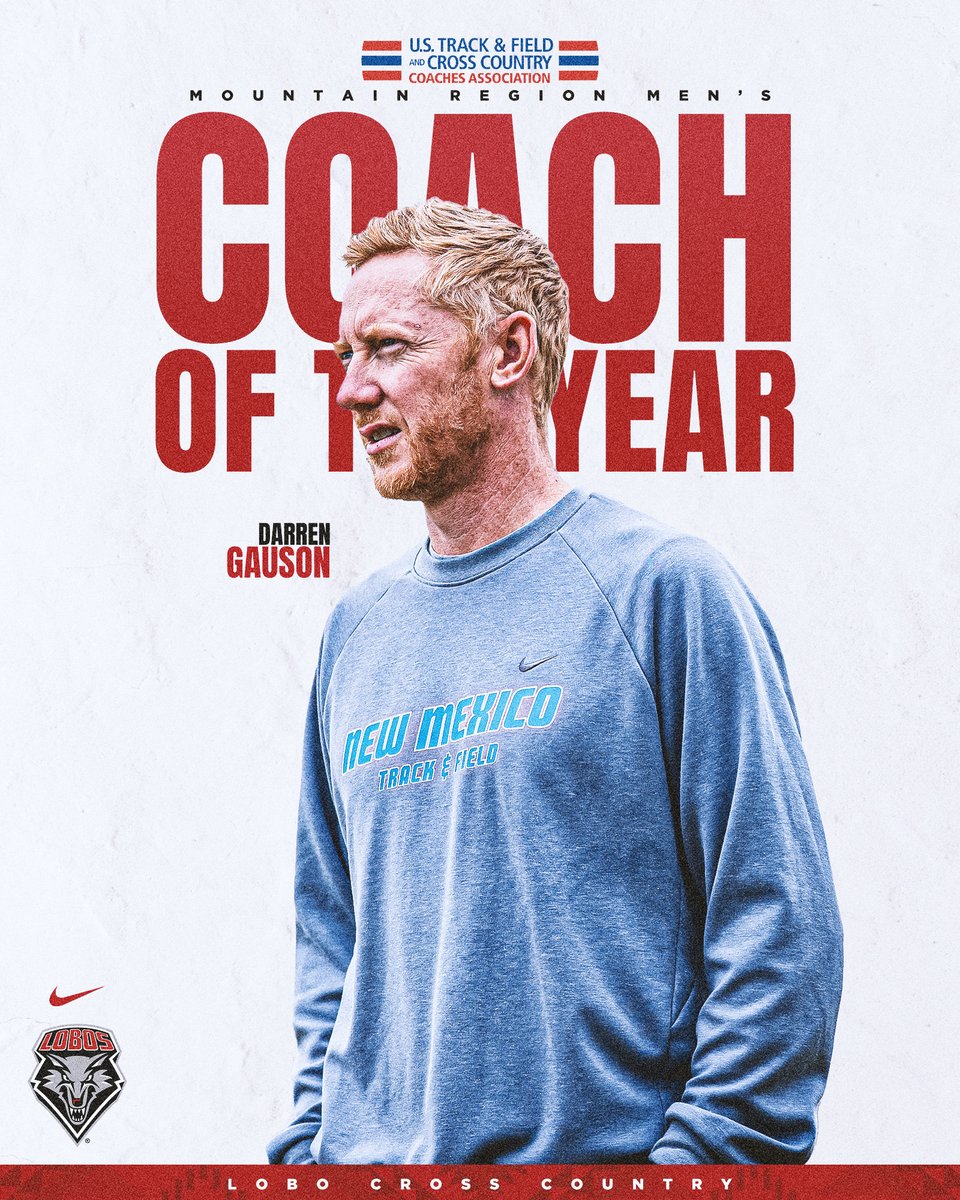 𝗧𝗵𝗶𝘀 𝗝𝘂𝘀𝘁 𝗜𝗻: Habtom Samuel has been named <a href="/USTFCCCA/">USTFCCCA</a> Mountain Region Athlete of the Year for the third year in a row and Darren Gauson earns his first Regional Coach of the Year honors following a historic day at NCAA Championships on Saturday!

#GoLobos