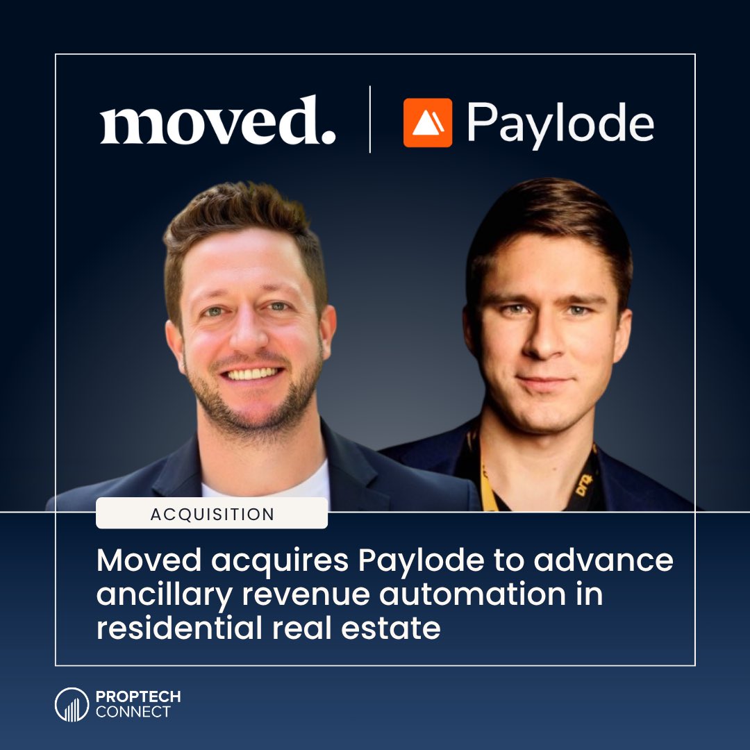 This month <a href="/Paylode/">Paylode Inc.</a> has been acquired by <a href="/Movedapp/">Moved</a>, to unlock and power the next generation of ancillary revenue automation in the residential housing market and beyond. 🚀 proptechconnect.com/moved-acquires…