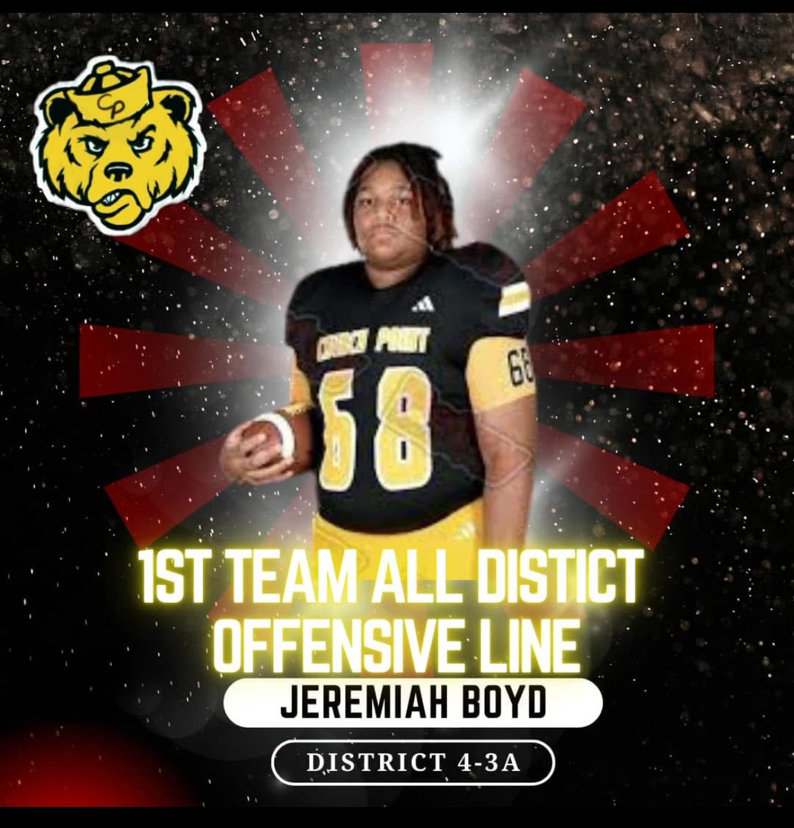 CoachPace12's tweet image. They Bought in to the vision! love this group! 

- 4 All district Lineman
- 130+ Pancakes 
- 248 Avg Rushing Yards per game
- 2,971 Rushing yards
- 42 rushing touchdowns 
- 7 sacks given up