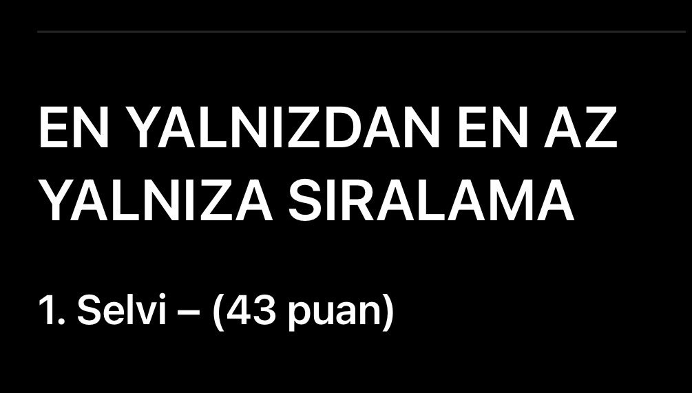 arkdaslarınla en yalnız kim yarışmasında birinci oldun ve kimse seni tebrik etmiyor