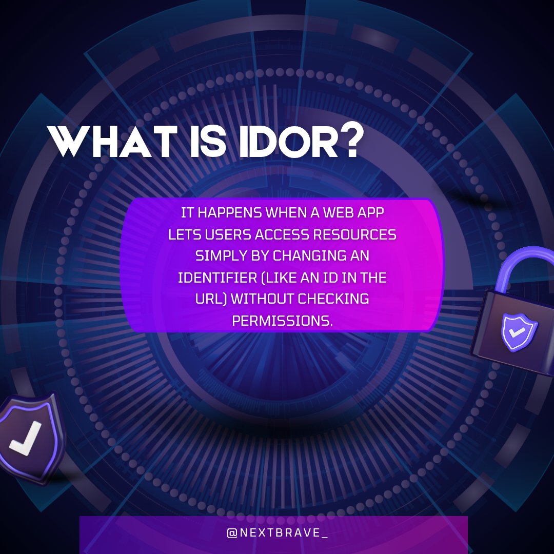 nextbrave_'s tweet image. 🔐 IDOR (Insecure Direct Object Reference)

One of the most overlooked, yet incredibly impactful,web vulnerabilities.
A small parameter change can become a big security hole. 👀

#CyberSecurity #WebSecurity #IDOR #AppSec #InfoSec #BugBounty #CyberAwareness #SecurityTips #Devops