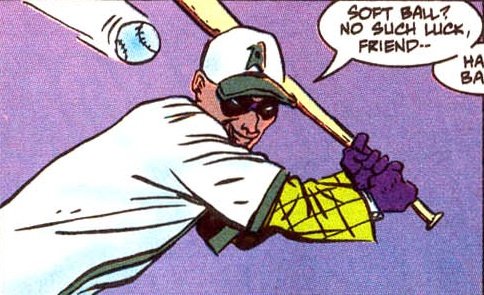 the_whar's tweet image. My hottest Riddler take is that I don&apos;t think he&apos;s the kind of guy who thinks he&apos;s &quot;too smart&quot; for sports. I think he fucking loves baseball.