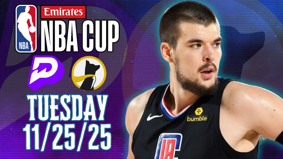 JRussoBDFS's tweet photo. 3 Game #NBA Slate tonight, but it is NBA Cup so let's run it up on #Underdog and #PrizePicks!
📺YouTube - https://t.co/aRWAXyB5rC
#NBAPicks #NBABets #PrizePicksToday