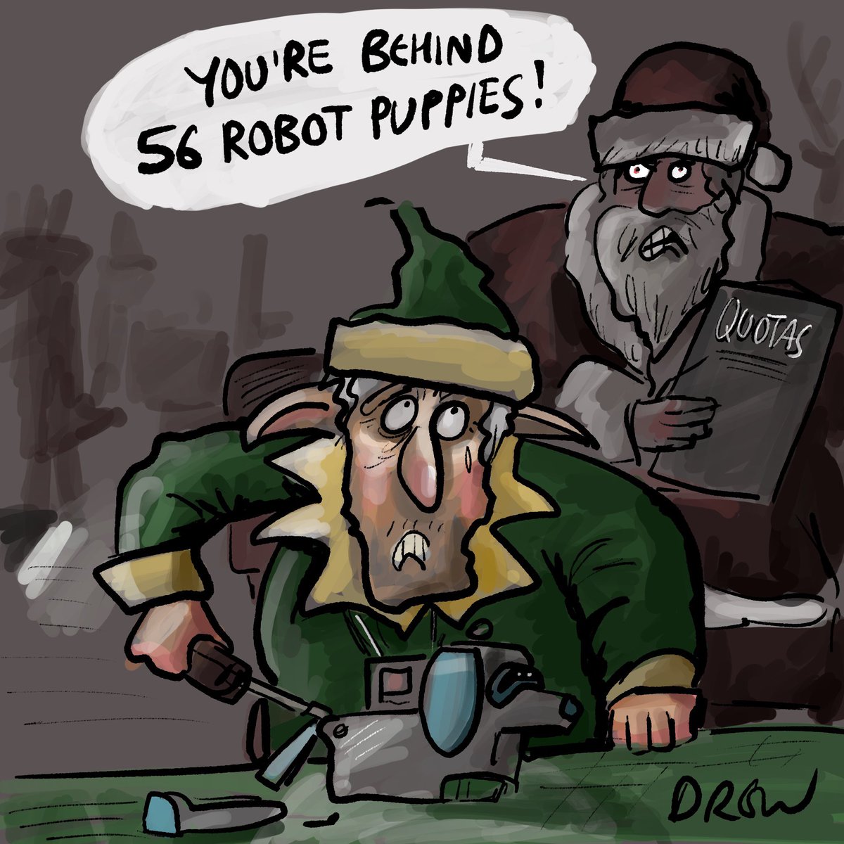 cartoonsidrew's tweet image. Someone is getting behind for Tuesday #shapechallenge @ADsaxist @StudioTeaBreak