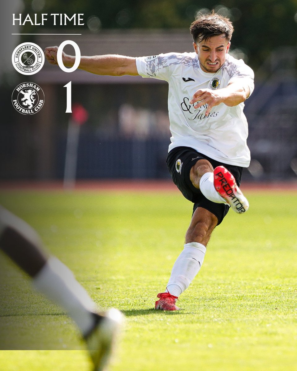HorshamFC's tweet image. Horsham lead at the break . It’s been a tight game so far, the Hornets putting in a professional , disciplined performance .