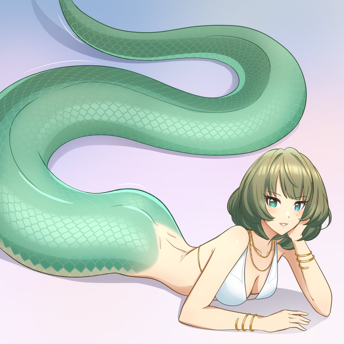 高垣楓さんって、ラミアとして描かれるとすごくハマると思いません？🐍
#アイドルマスター #idolmaster #imas