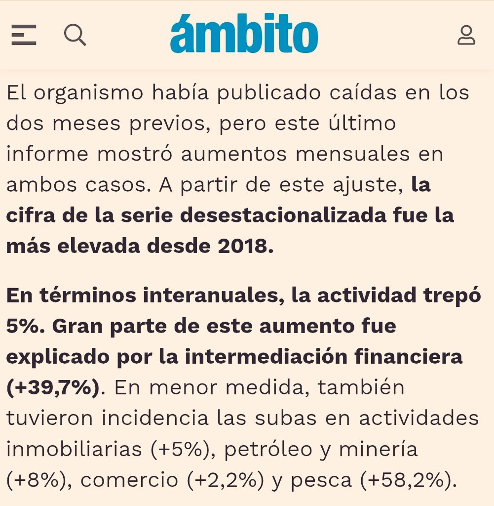 El INDEC dice que la economía "creció 0,5%" y "evitó" la recesión. Pero más del 80% del "crecimiento" viene del sector financiero, mientras industria, comercio, salario real y consumo siguen en caída.
No hay recuperación: hay manipulación estadística.
El fraude avanza.