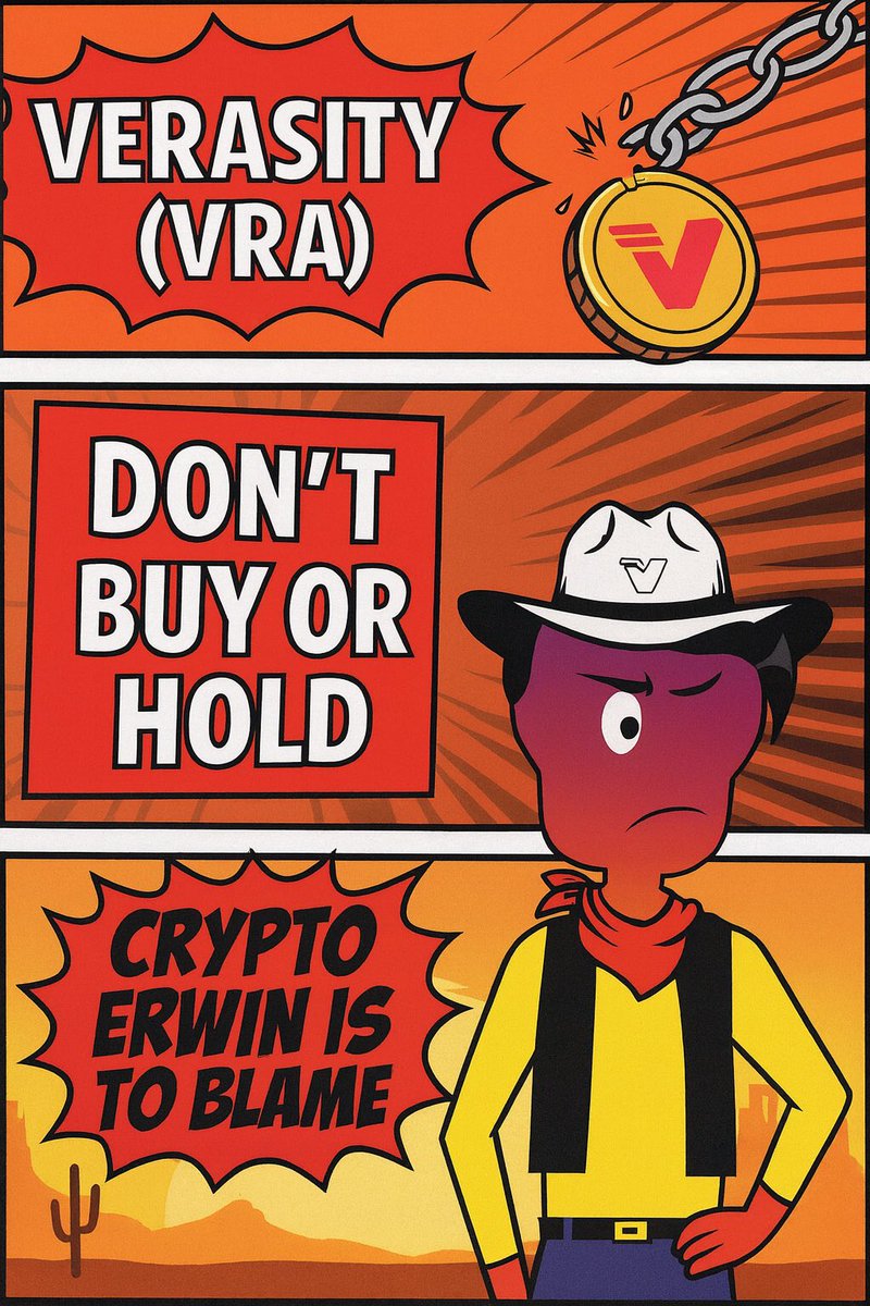 I’m done sugarcoating anything about Verasity (VRA). This project, in my opinion, has completely gone off the rails. The red flags aren’t subtle anymore — they’re flashing in neon. The team’s communication is vague, the progress is questionable, and the whole thing feels like a