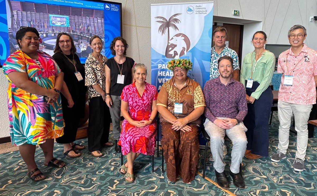 ChiefVetAus's tweet image. Dr Hamilton, Deputy Australian Chief Veterinary Officer represented Australia at the #PHOVAPS meeting in Noumea, advancing the 2026–27 workplan and a regional position on #HPAI. PHOVAPS is key to Pacific-wide animal health and biosecurity coordination.