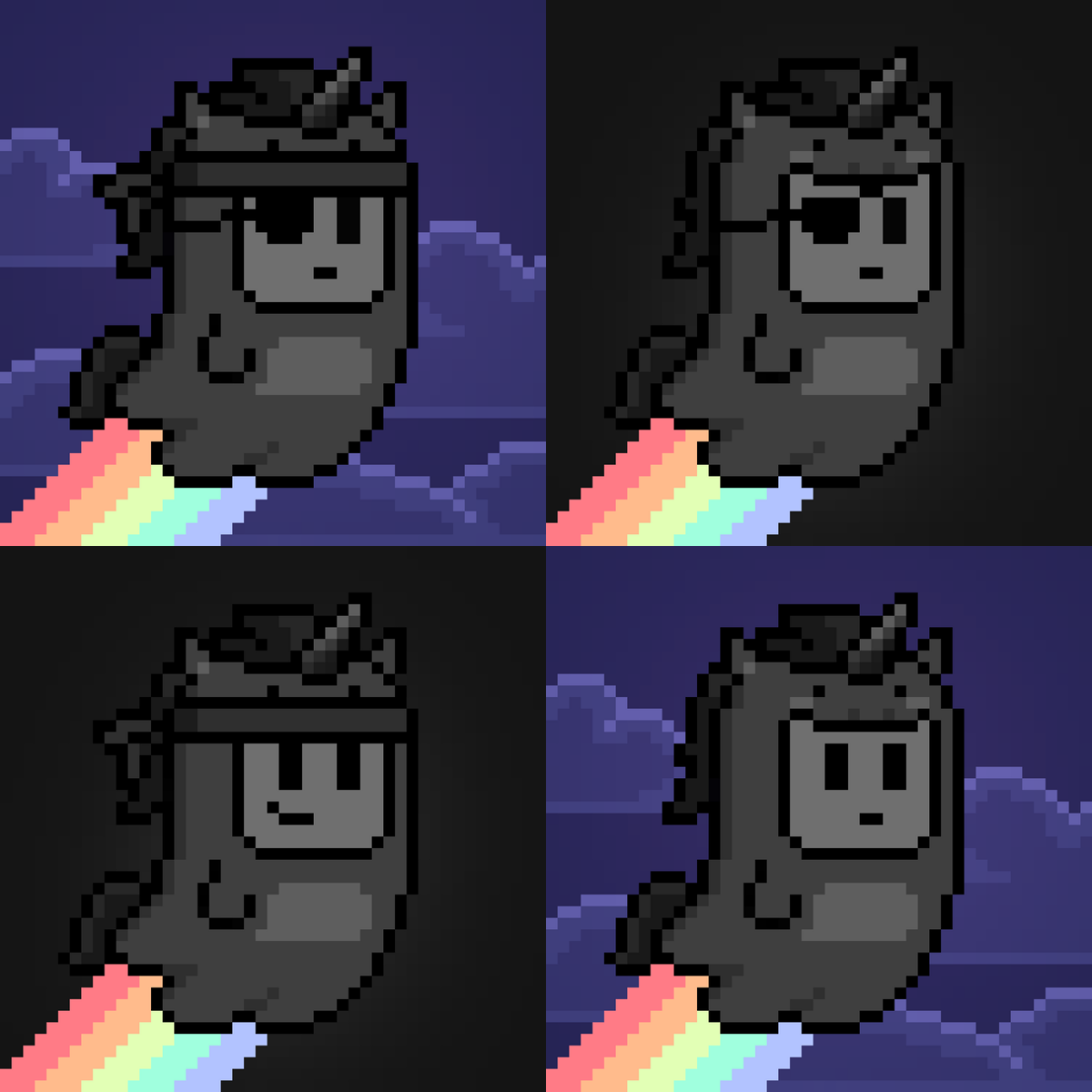 deadpixels_club's tweet image. 👻 The final 4 dark horses in the forever mint pool are proving to be elusive. These include the only two custom dark sky backgrounds in the collection.

You can try to catch a dark horse onesie right now by minting a random ghost on @SentX_io, @KabilaApp, @hashpack. #HBAR