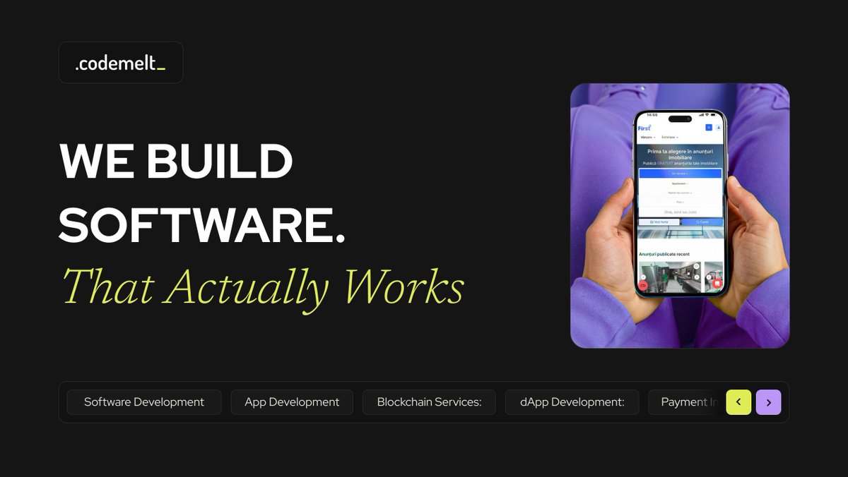Codemelt_'s tweet image. Every project tells a story. SaaS dashboards that simplify &amp;amp; custom tools that actually save time. Each one hand-crafted and built for impact. 

Your project deserves this level of attention - let’s make it happen next. 🚀

Check out our project cases: codemelt.com/projects