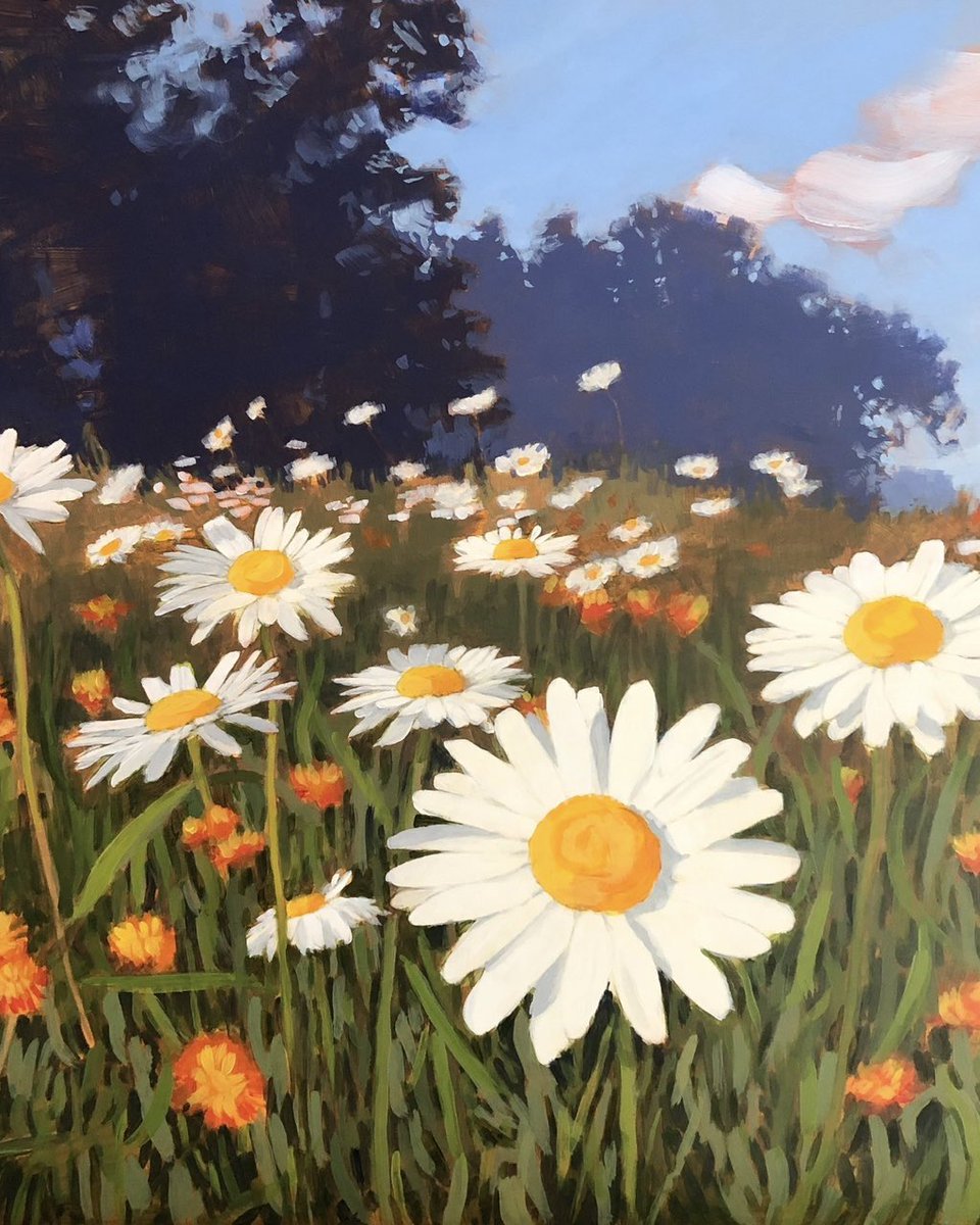 JimMusilPainter's tweet image. I love painting daisies. Here’s mine, let’s see yours!