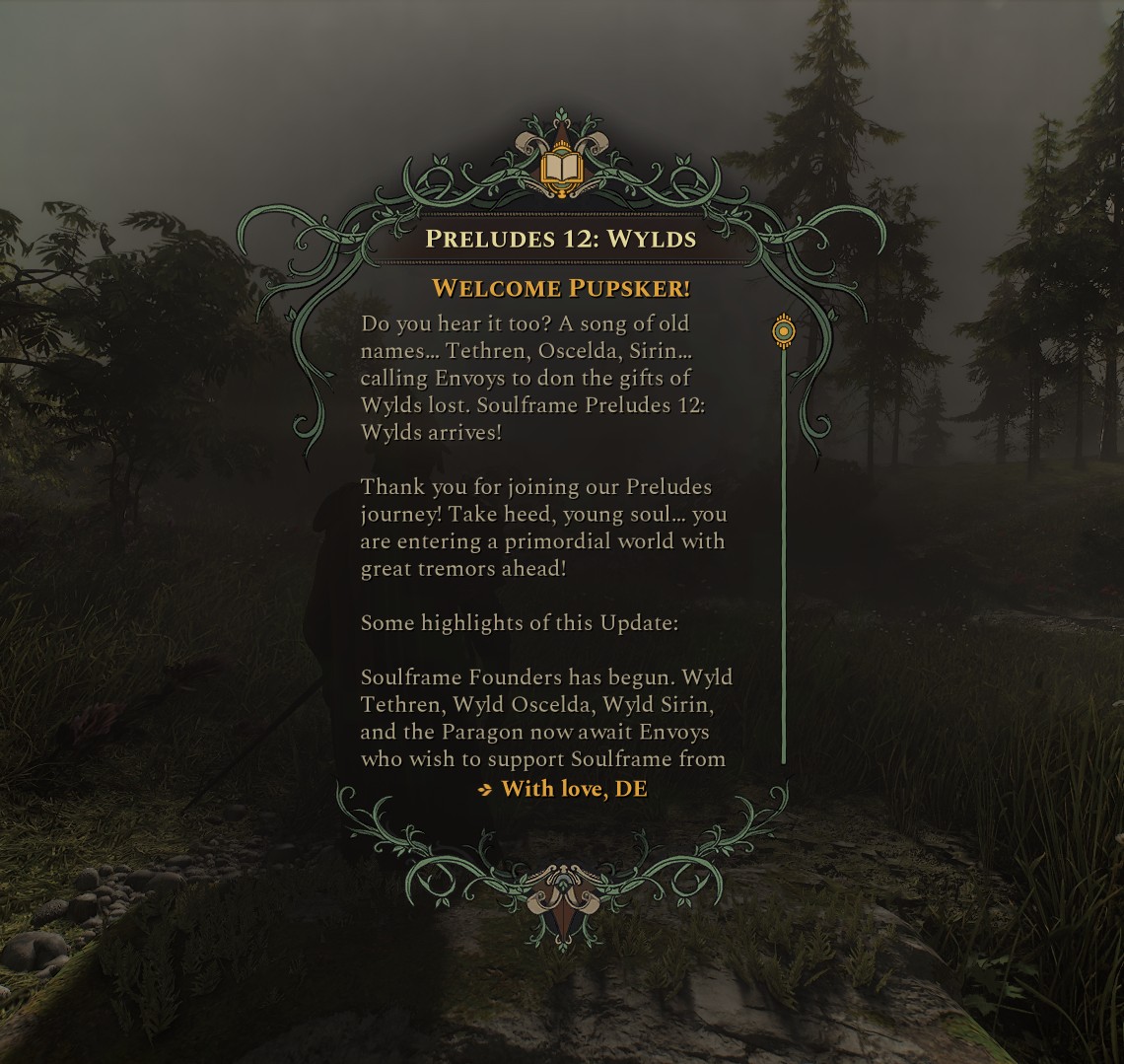 Pupsker's tweet photo. Soulframe founders and update is all fully live, go get it! https://t.co/PjaDGCBnfI