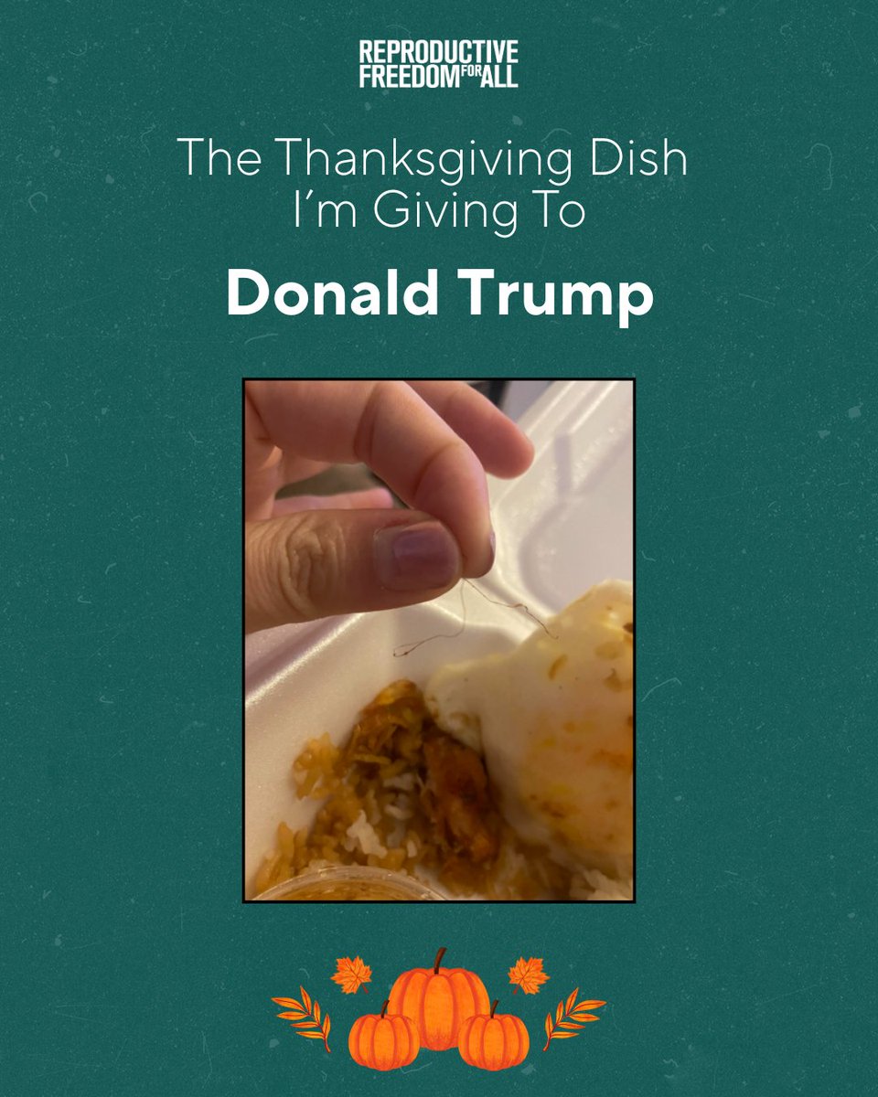 reproforall's tweet image. We’re thankful for delicious food and a community that fights for fundamental reproductive freedom for everyone. 🦃