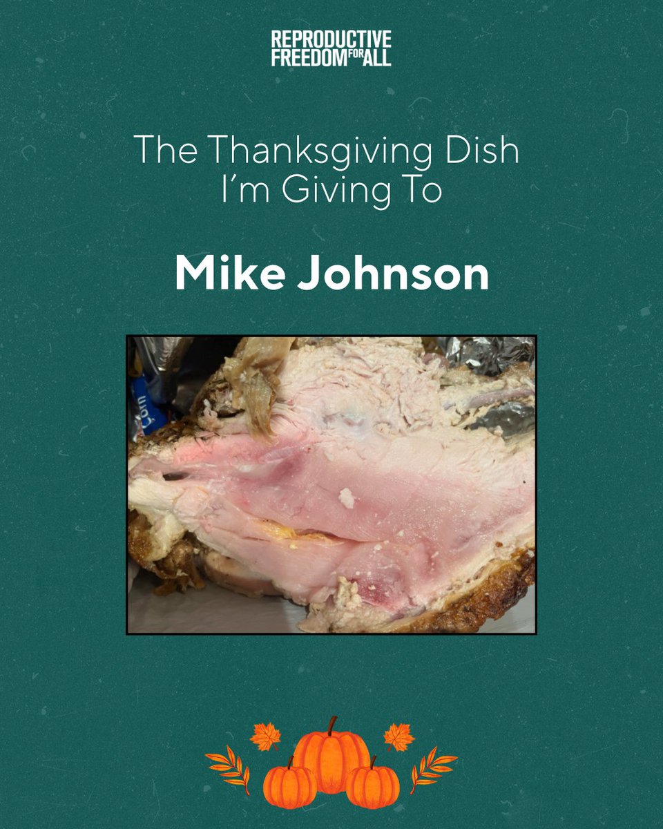 reproforall's tweet image. We’re thankful for delicious food and a community that fights for fundamental reproductive freedom for everyone. 🦃