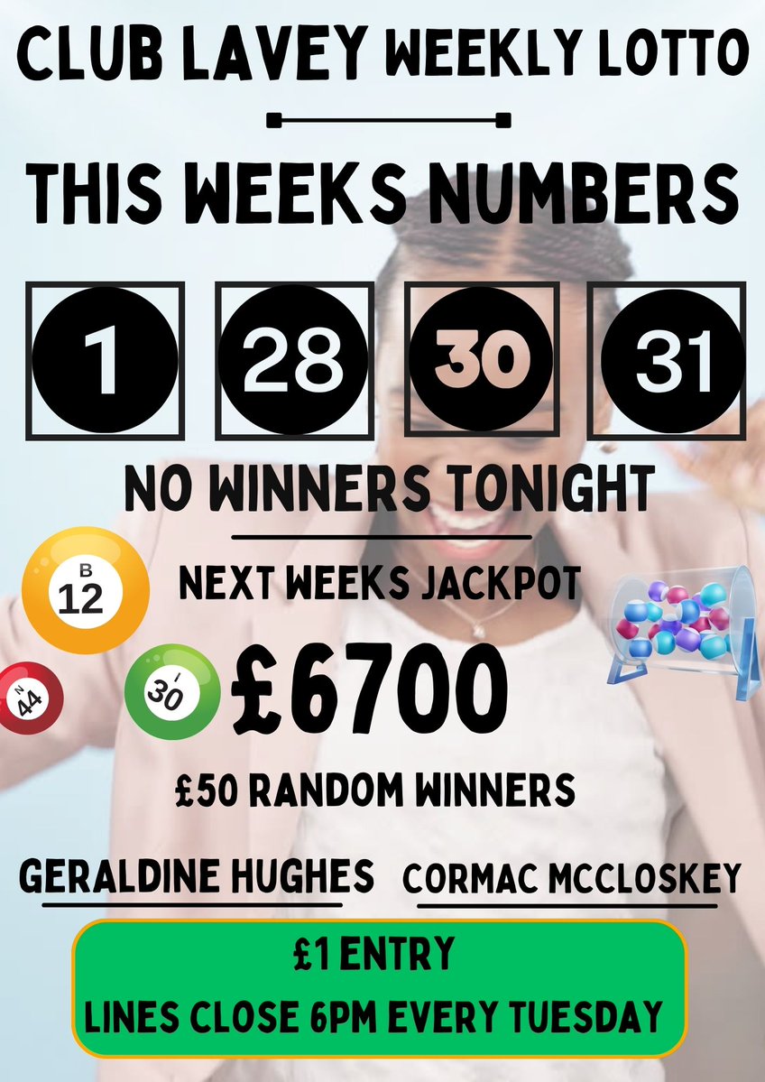 🎉 CLUB LAVEY WEEKLY LOTTO UPDATE! 🎉
Get all the latest news on the Lavey Erins Own GAC app member.clubspot.app/club/erins-own…