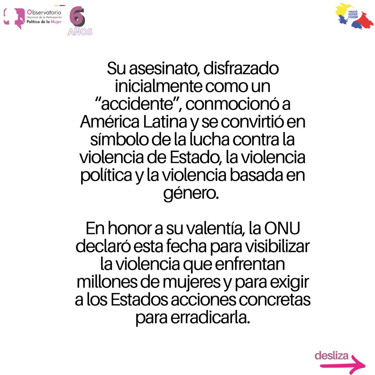 Observatorio Participacion Politica de la Mujer tweet media