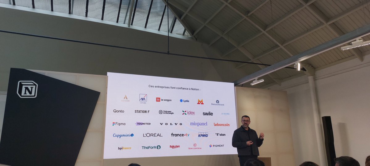 FloNocode's tweet image. Ce fut une journée bien pleine avec le passage de @notion à Paris 

@ivanhzhao pour sa superbe présentation d&apos;ouverture
Les équipes de @AskQonto et leur feedback
@lou_attal pour sa masterclass
Et d&apos;autres qui ont contribué à faire de cette journée une réussite 

Merci 

#notion