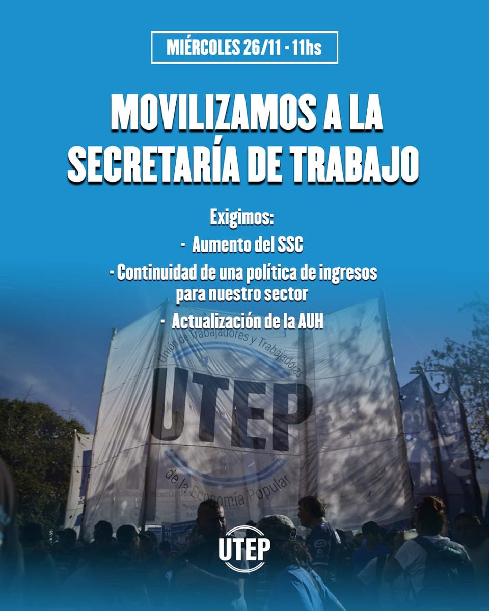 MOVILIZAMOS AL CONSEJO DEL SALARIO: BASTA DE MISERIA PLANIFICADA

Concentramos en Alem 650.

En el marco de la reunión del Consejo del Salario, denunciamos la destrucción de nuestros ingresos.

Sin salario y sin alimentos, no hay paz social.