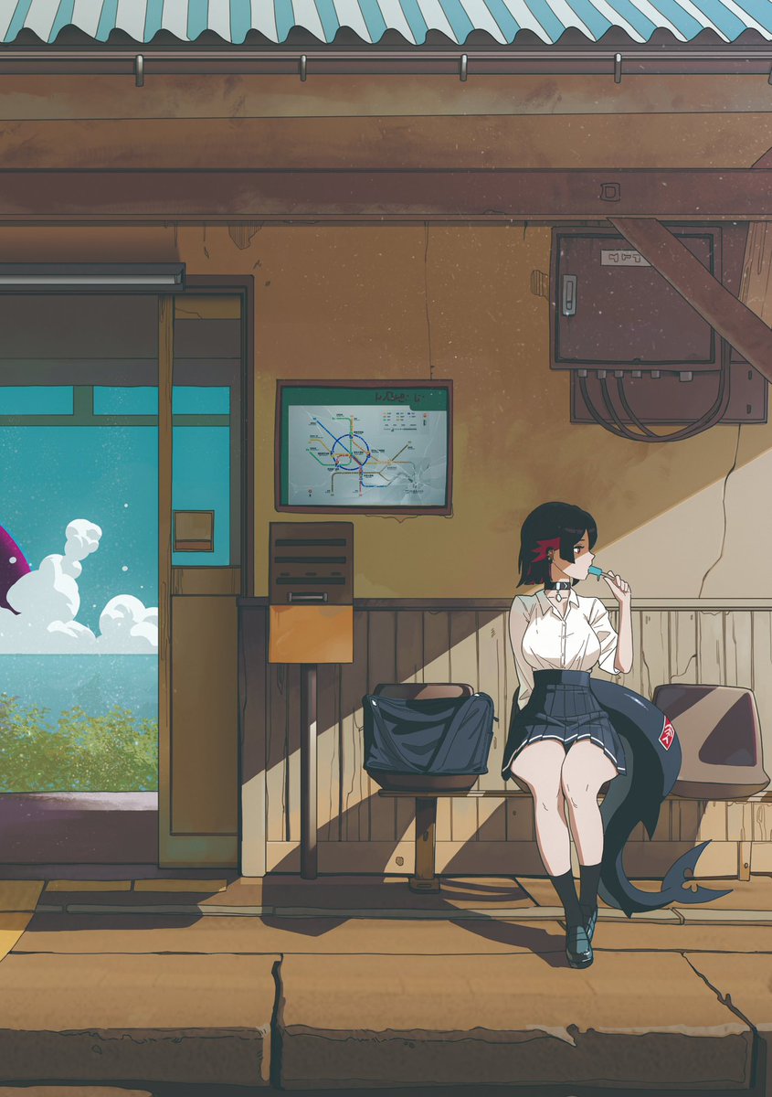 Kawasaki_Fanart's tweet image. Ellen Joe • エレン・ジョー 🦈
#ゼンゼロ #zzzero