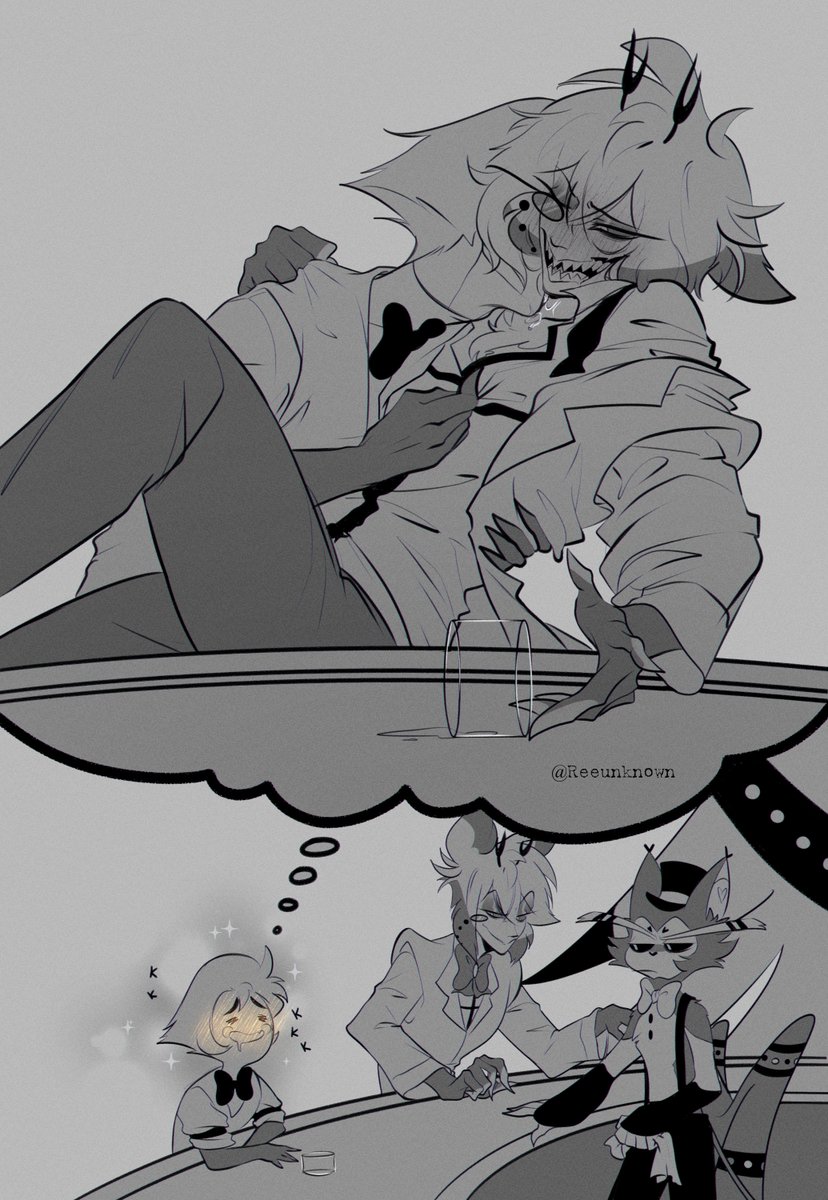 Reeunknown's tweet image. #HazbinHotel #radioapple 
One little guy can only dream. S̷o̷ ̷d̷o̷ ̷I̷