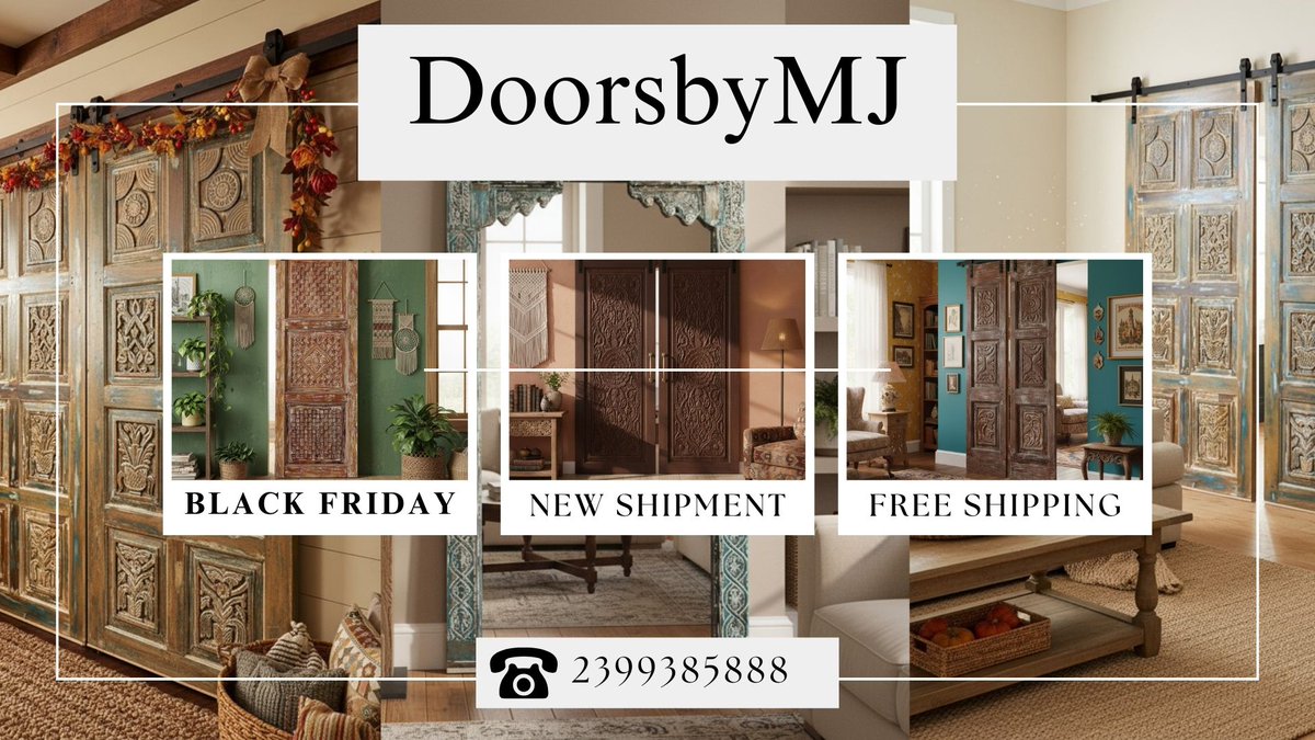 mogul_interior's tweet image. Pair statement pieces like vintage doors, mid-century credenzas, and traditional carved armoires with modern decor this holiday season for a space that feels both timeless and fresh. Where old-world charm meets contemporary glow. mogulinterior.com