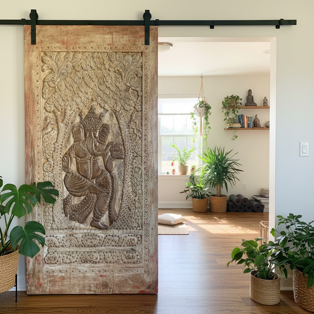 mogul_interior's tweet image. Pair statement pieces like vintage doors, mid-century credenzas, and traditional carved armoires with modern decor this holiday season for a space that feels both timeless and fresh. Where old-world charm meets contemporary glow. mogulinterior.com