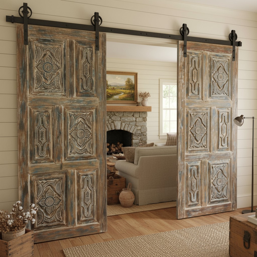mogul_interior's tweet image. Pair statement pieces like vintage doors, mid-century credenzas, and traditional carved armoires with modern decor this holiday season for a space that feels both timeless and fresh. Where old-world charm meets contemporary glow. mogulinterior.com