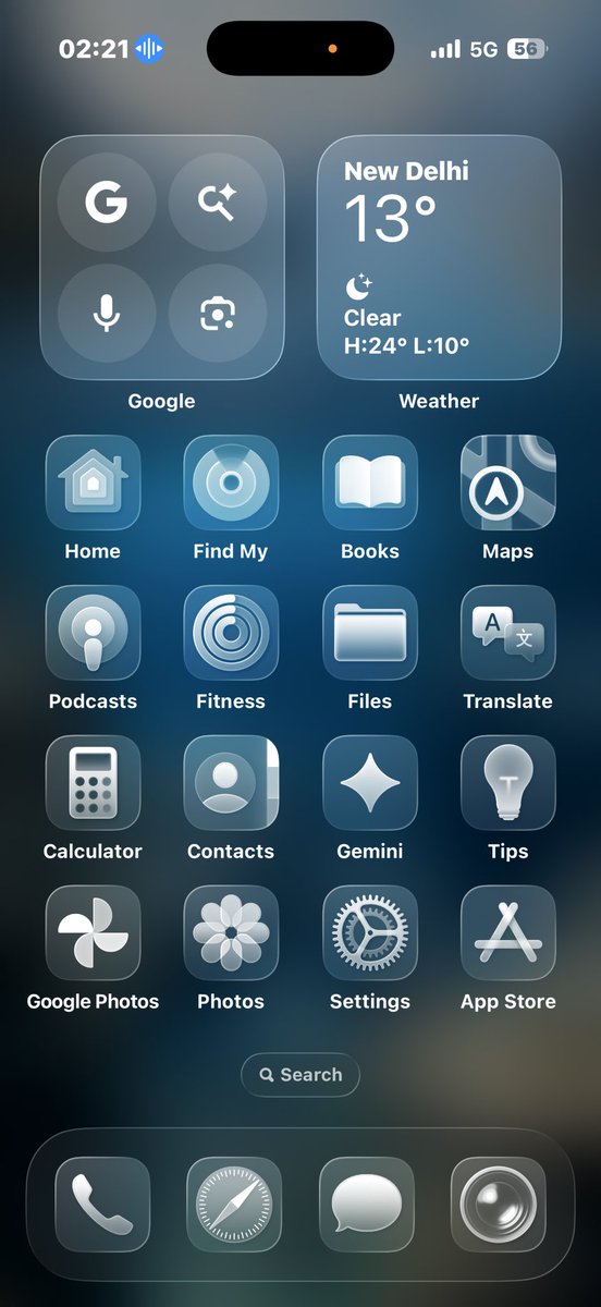 tisabhinavjha's tweet image. This Liquid glass feature in ios 26.1 is literally the best and the most artistic touch feature yet … #Apple  #iOS26update #iOS26 #liquidglass #iPhone17  …